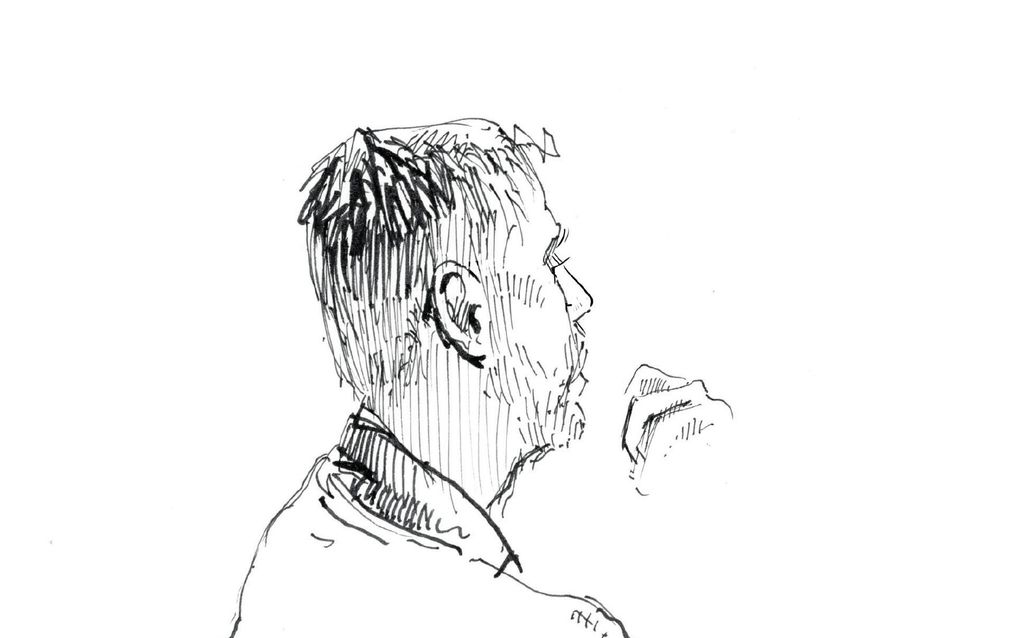 Pentekening van een man.