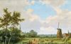 ”Zomerlandschap”, Barend Cornelis Koekkoek, 1855. beeld Gallery 19C, Beverly Hills, Californië