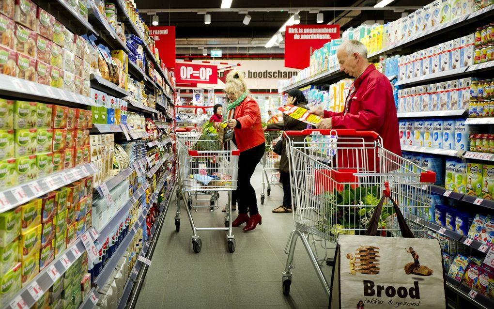 In de saus voor pasta bolognese stopte supermarkt Dirk geen 18 procent, maar 11 procent gehakt. beeld ANP, Koen van Weel