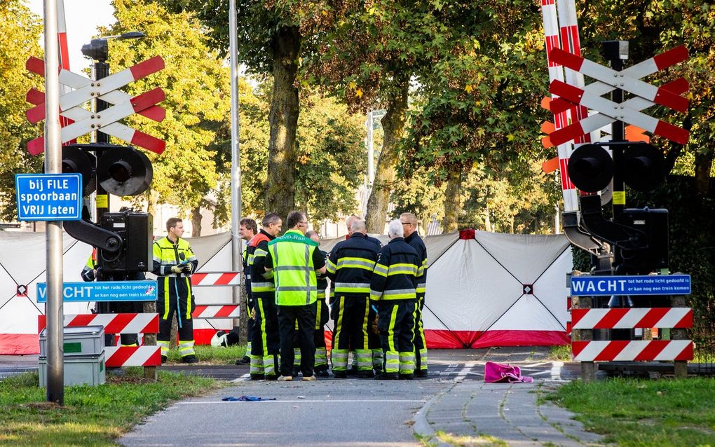 Hulpdiensten bij de overgang. beeld ANP