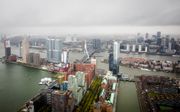Rotterdams skyline vanuit de lucht. beeld ANP, Bart Maat