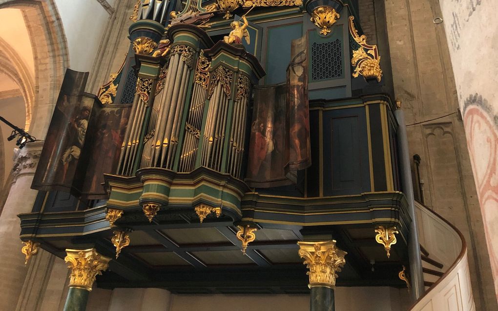 Het orgel van de Grote Kerk in Breda. beeld Arie de Heer