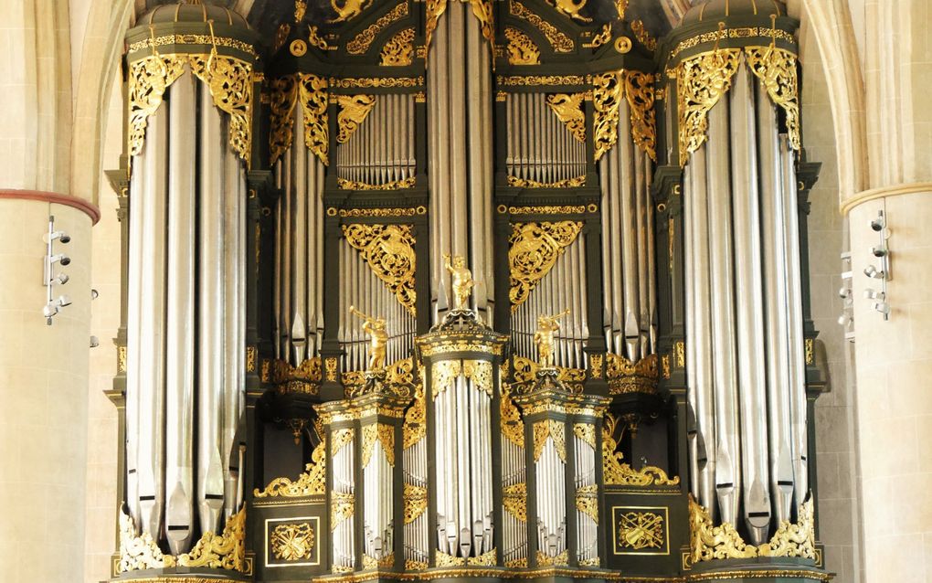 Het orgel van de Martinikerk in Groningen. beeld Sietze de Vries