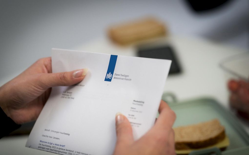 Een brief van de Dienst Toeslagen over huurtoeslag. beeld Dienst Toeslagen 