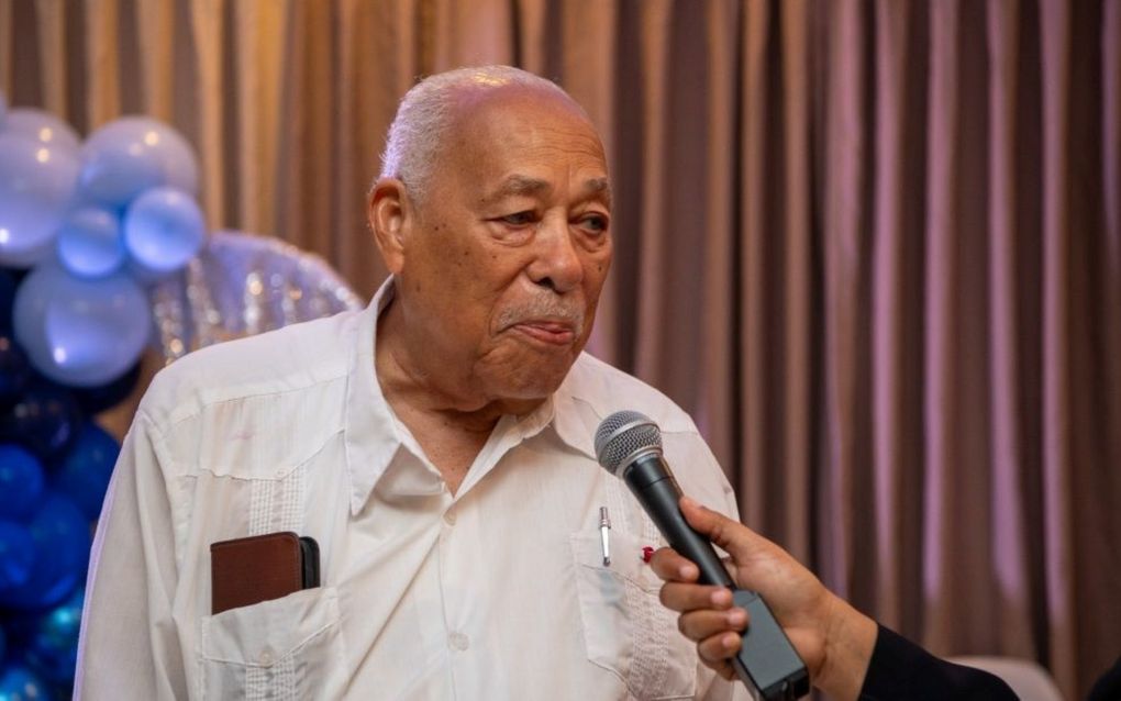 Ds. Paul Doth vertrekt als predikant van Suriname. beeld kabinet van de president Suriname