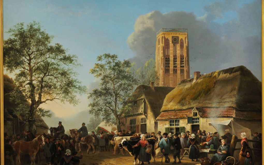 ”Gezicht op de Vughtse toren”, door Henriëtte Ronner-Knip geschilderd toen ze 19 of 20 jaar was. Foto Noordbrabants Museum