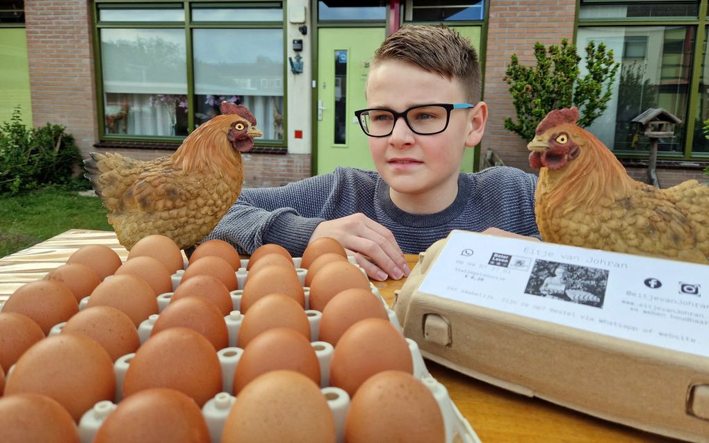 Eierhandelaar Johran de Koning. beeld familie De Koning