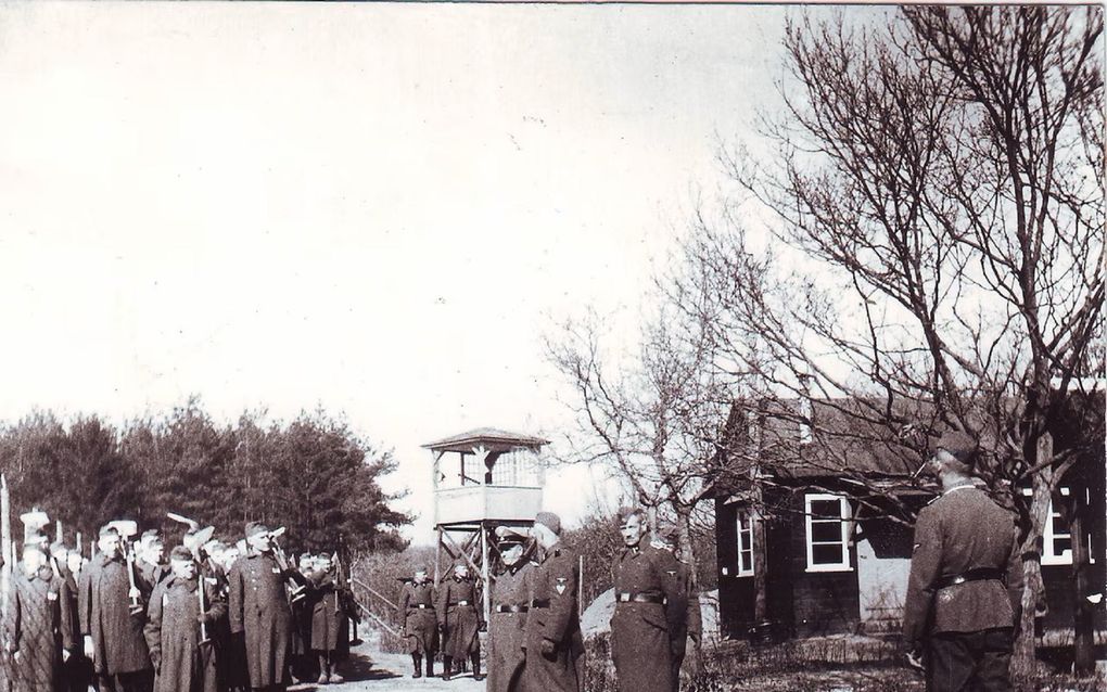 Joodse dwangarbeiders in Kamp Amersfoort (winter 1941/1942). beeld Nationaal Monument Kamp Amersfoort