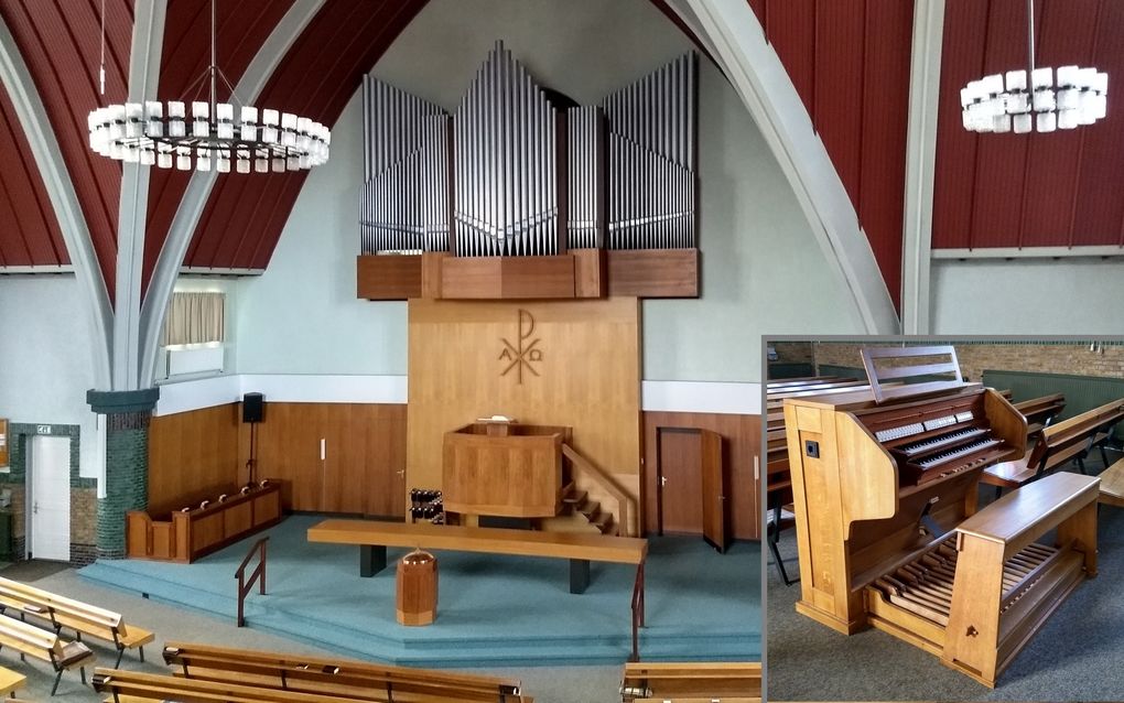 Interieur van de Westerkerk van de hersteld hervormde gemeente (hhg) in Rijssen. beeld hhg Rijssen