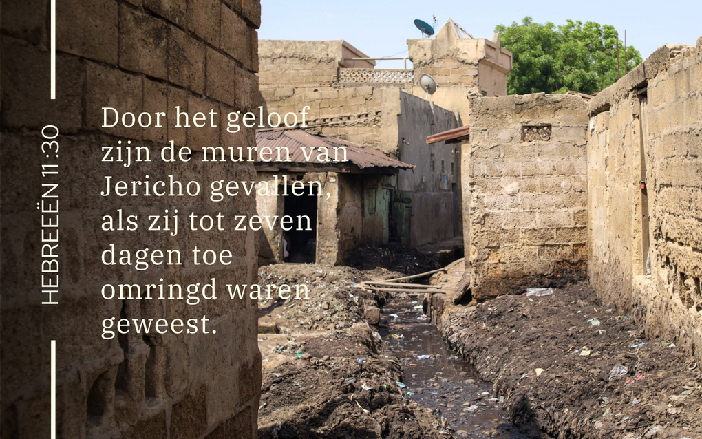 Gemetselde muren.