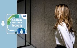 Dilan Yeşilgöz lopend in de gangen van het Tweede Kamergebouw