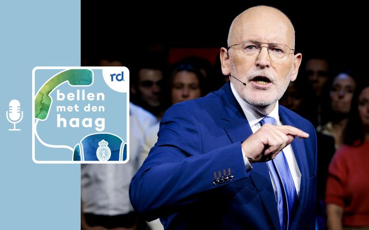 Frans Timmermans die zijn kiezers toespreekt