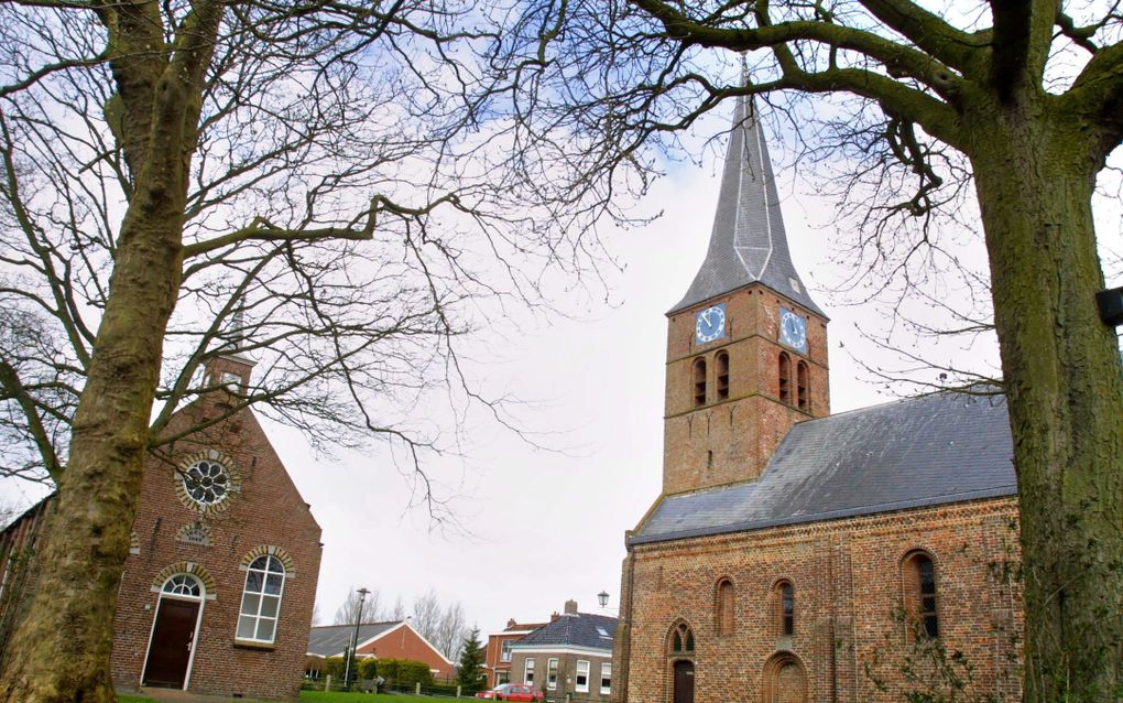 De hervormde kerk in Ulrum, waaraan ds. H.de Cock tot aan zijn afzetting in 1834 verbonden was. beeld RD, Anton Dommerholt
