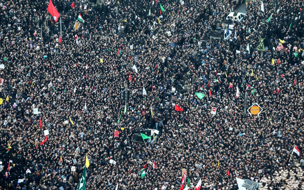 Protest in Iran. beeld AFP