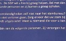 Over deze passage in de SGP-verkiezingsfolder in de gemeente Twenterand ontstond deze week ophef. beeld uit video RTV Oost