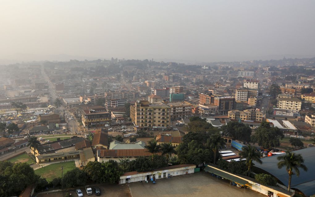 Blik op de Ugandese hoofdstad Kampala. beeld EPA, Daniel Irungu