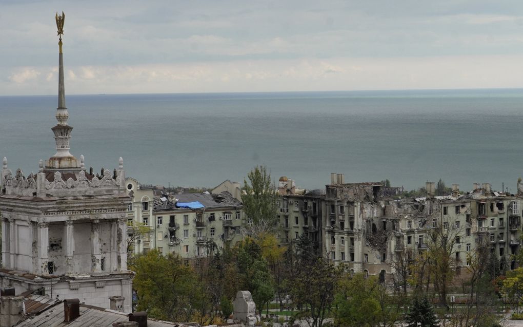 Rusland zou 38 Oekraïense drones hebben neergehaald boven de Zee van Azov, 24 boven de Zuid-Russische regio Krasnodar en de rest boven verschillende regio’s in het zuiden en westen van het land. beeld AFP, Stringer