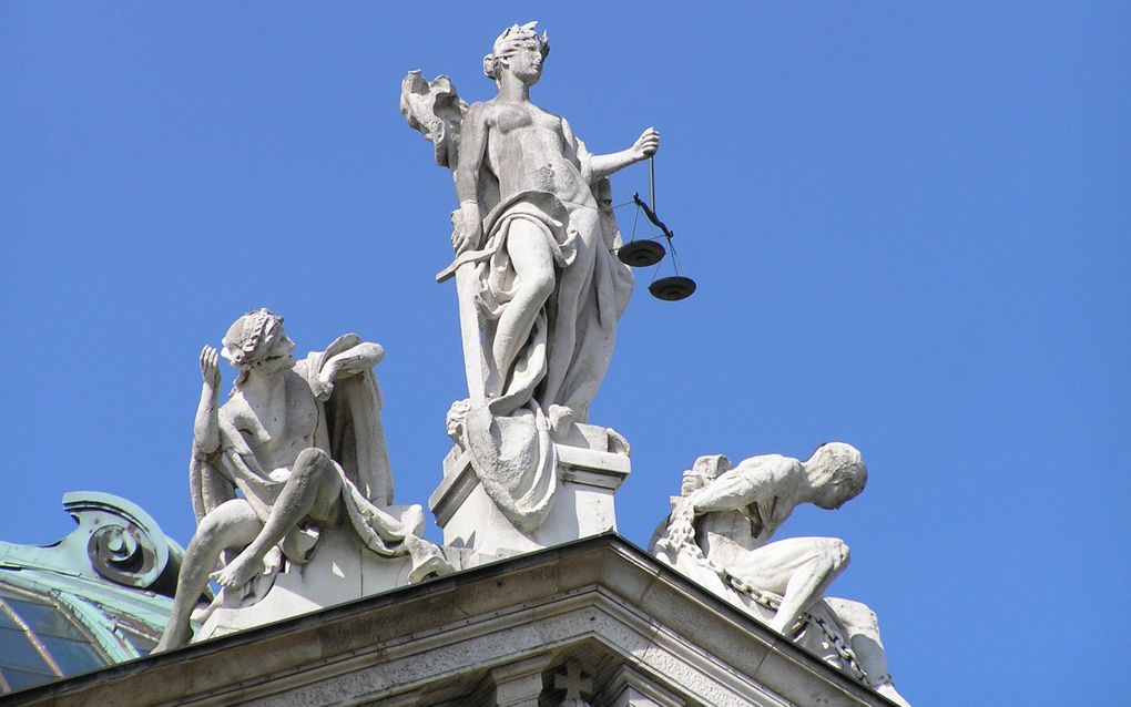 Vrouwe Justitia. beeld Wikimedia