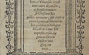De voorpagina van de Index uit 1559. Foto RD
