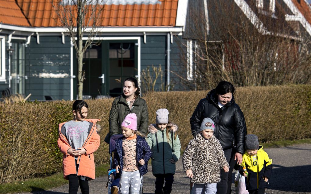 De komst van Oekraïense vluchtelingen zorgt voor extra vraag naar woningen. beeld ANP, Ramon van Flymen.