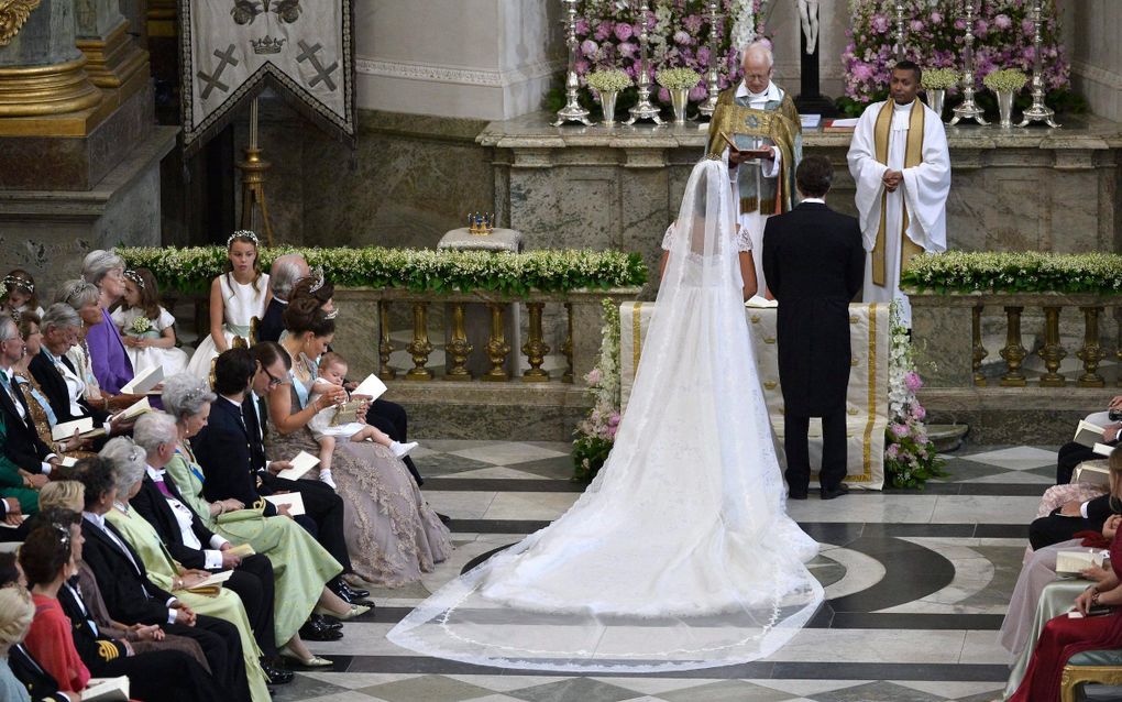 The Swedish church is very popular for marriages. Photo Princess Madeleine and Christopher O'Neill in 2013. Photo AFP, Anders Wiklund