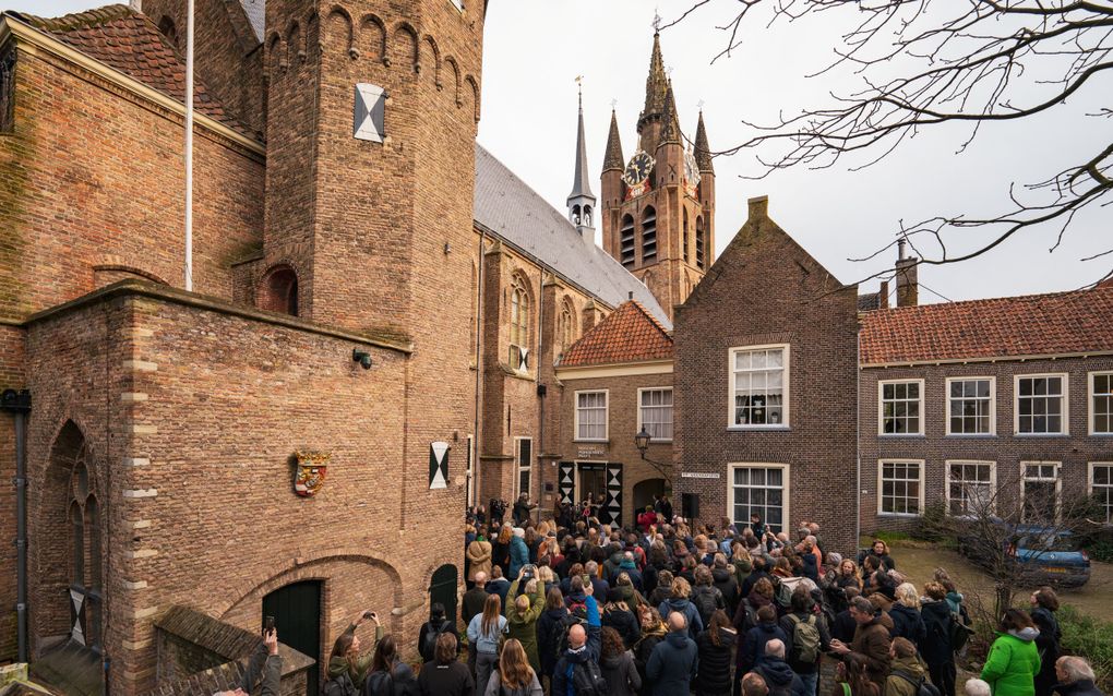 Museum Prinsenhof in Delft is dicht. Maandag werden de deuren gesloten vanwege de verbouwing in de komende jaren. beeld Alyssa van Heyst