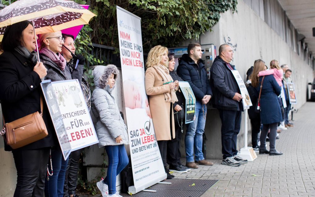 The group during an earlier prayer vigil. photo ADF International