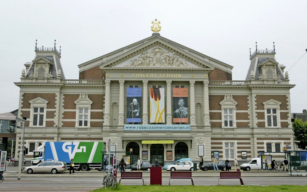 Vrijdag zingen Amsterdamse kinderen in het Concertgebouw. Foto ANP