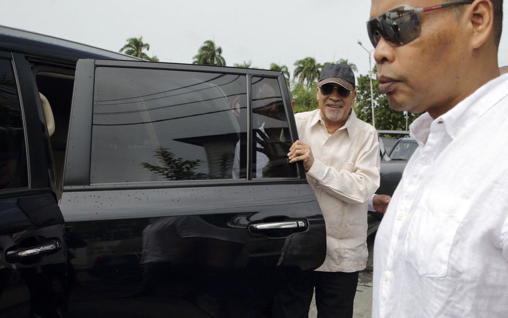 Bouterse in januari vorig jaar. beeld AFP, Ranu Abhelakh 