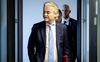 DEN HAAG. Geert Wilders (PVV) na een gesprek met de informateurs Richard van Zwol en Elbert Dijkgraaf. beeld ANP, Robin van Lonkhuijsen