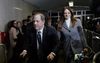 Harvey Weinstein verlaat in 2020 de rechtbank in New York. beeld AFP, Timothy A. Clary