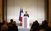President Macron hield op 18 maart een toespraak vanwege de tachtigste verjaardag van de Joodse organisatie CRIF. „In 2023 waren er in Frankrijk vier keer zo veel antisemitische incidenten als in 2022.” beeld AFP, Yoan Valat