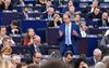 SGP-Europarlementariër Bert-Jan Ruissen spreekt tijdens de plenaire vergadering in het Europees Parlement. beeld Philippe Stirnweiss