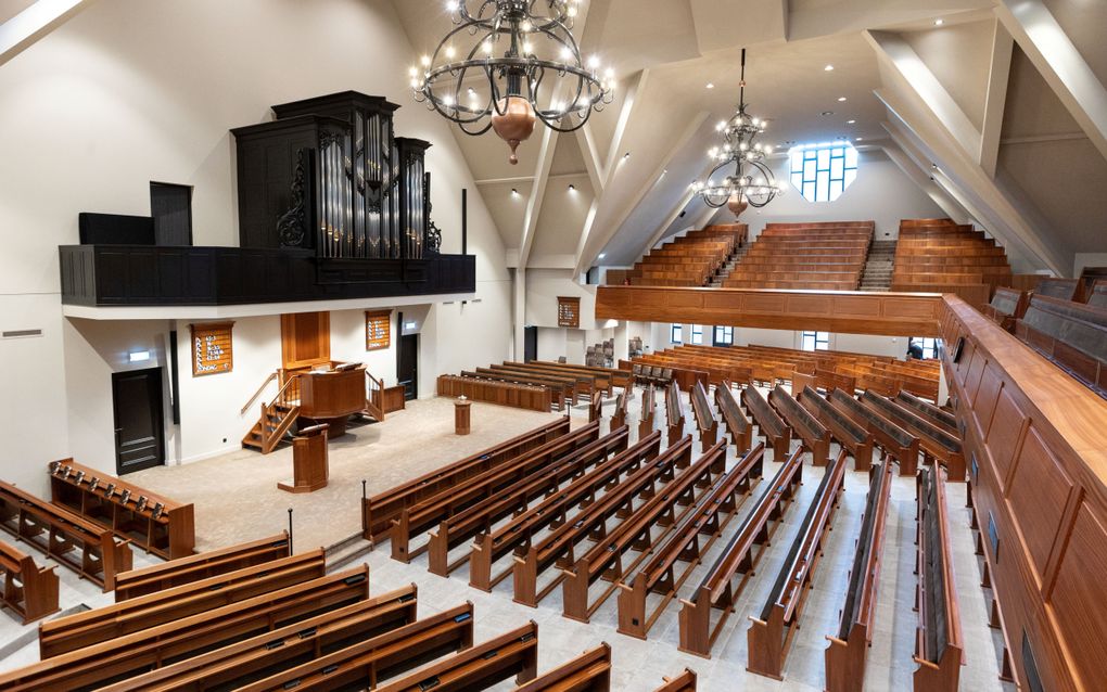 Interieur van het vergrote kerkgebouw. beeld RD, Anton Dommerholt