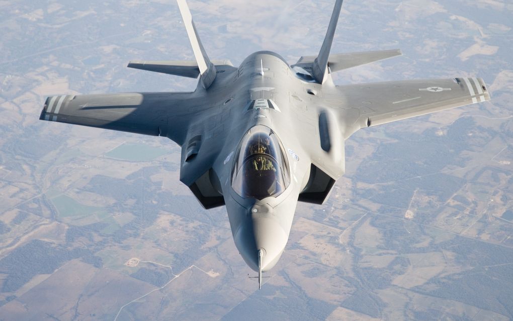 De export van onderdelen van het Amerikaanse gevechtsvliegtuig F-35 naar Israël is vrijdag opnieuw onderwerp van een gerechtelijke uitspraak. beeld Liz Kaszynski 