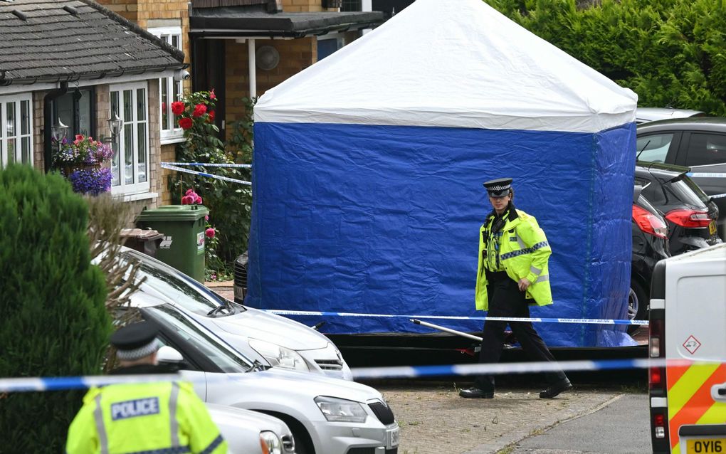 Ashley Close in Bushey, ten noorden van London. beeld AFP, Justin Tallis