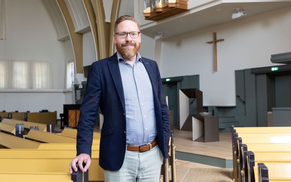 Dr. W.L. Dekker, in de Westerkerk in Kampen. beeld RD, Anton Dommerholt