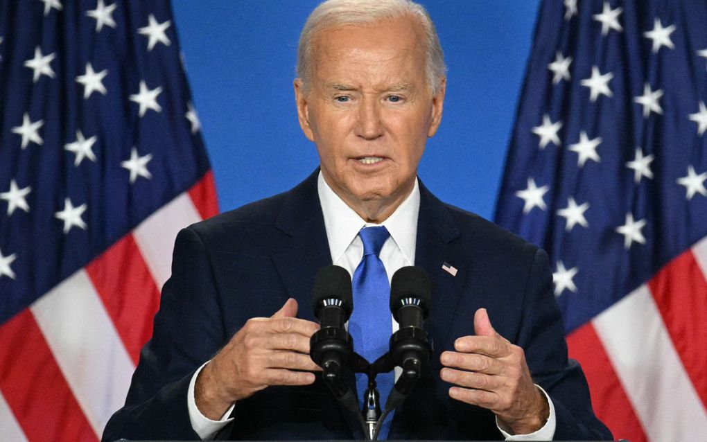 De Amerikaanse president Joe Biden. beeld AFP, Mandel Ngan