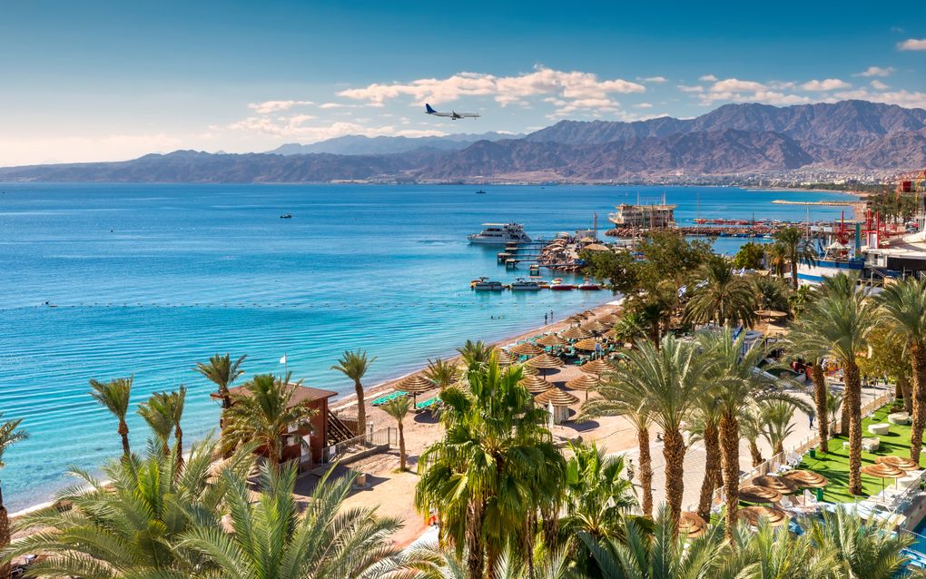 Eilat is een populaire badplaats voor Israëlische en buitenlandse toeristen. beeld Getty Images