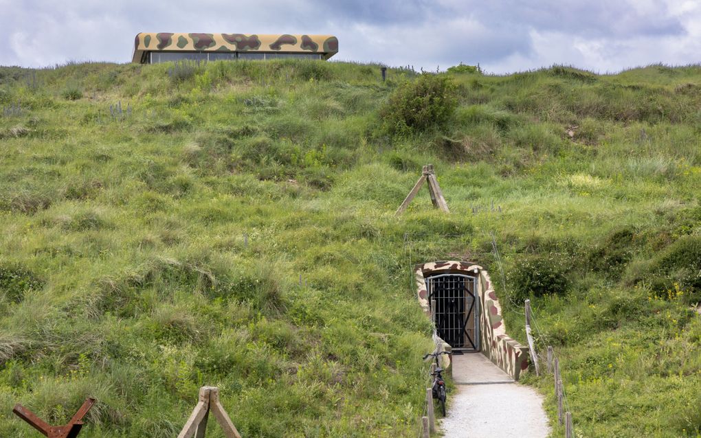 Een stukje van de Atlantikwall bij Noordwijk. Hier is het Atlantikwall Museum gevestigd. beeld RD, Anton Dommerholt