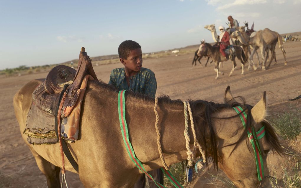 Een jongen uit Niger tijdens een traditioneel nomadenfeest in het Afrikaanse land. Archiefbeeld. beeld AFP, Michele Cattani