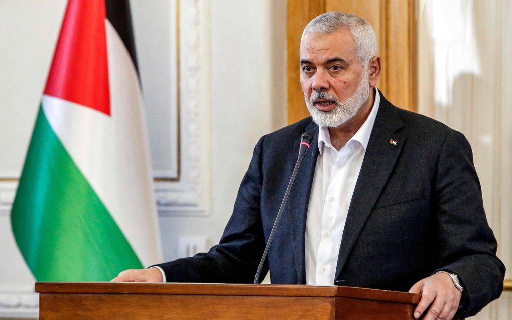 Hamas-leider Ismail Haniyeh. beeld AFP