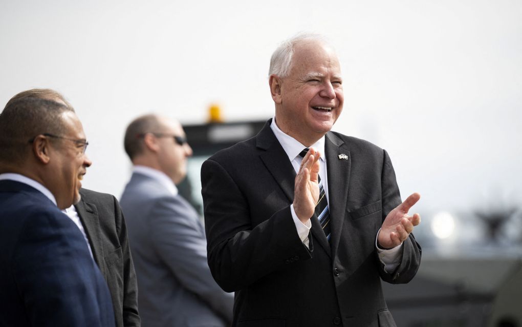 Tim Walz. beeld AFP, Stephen Maturen