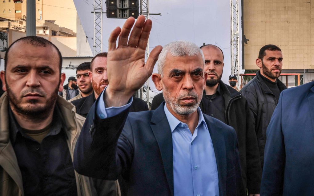 Yahya Sinwar is aangewezen als opvolger van de vorige week in Teheran vermoorde Ismail Haniyeh. beeld AFP, Mohammed Abed