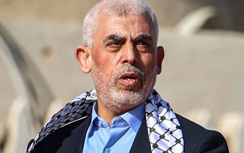 Yahya al-Sinwar is door Hamas gekozen als nieuwe leider. beeld AFP