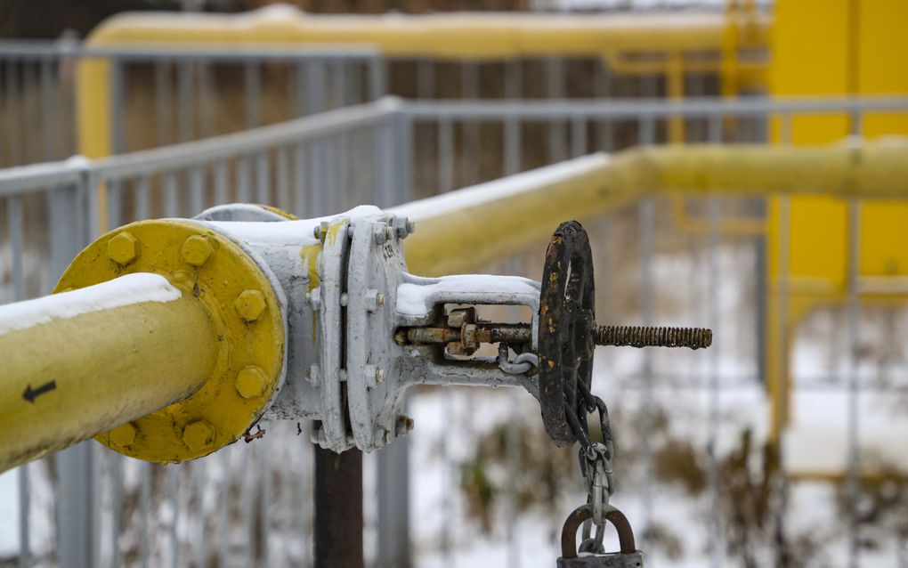 Een pijplijn van Gazprom. beeld EPA, Maxim Shipenkov 