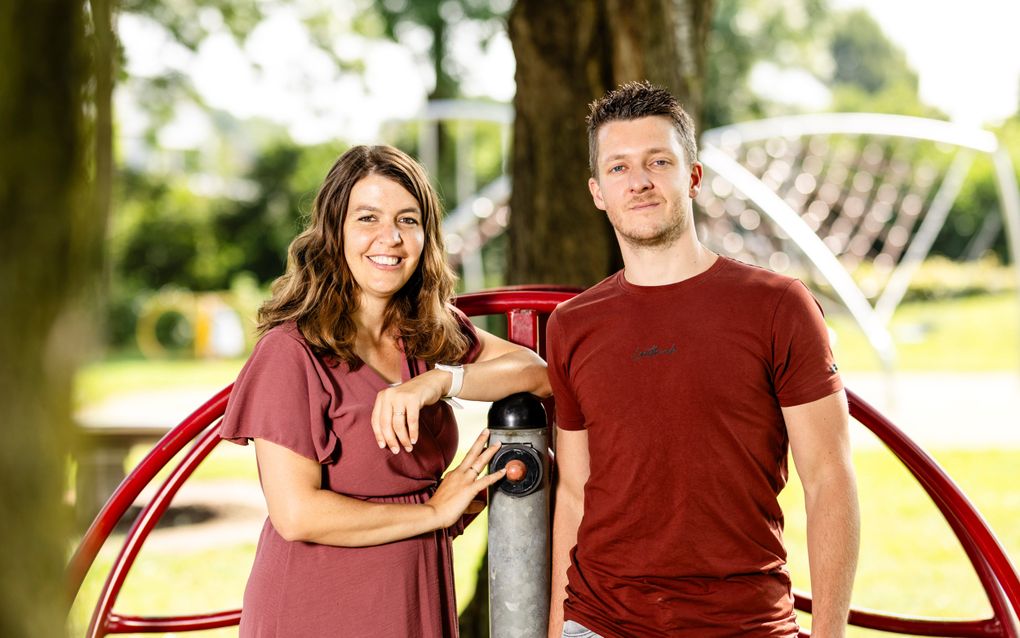 Herman en Rosanne van der Meij werken beiden op het Van Lodenstein College: zij als docent Engels, hij als mentor van een trajectklas voor leerlingen die extra ondersteuning nodig hebben. beeld André Dorst