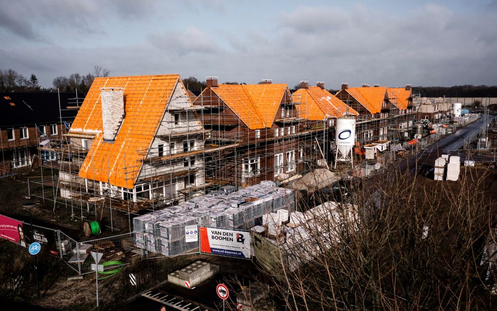 Nieuwe woningen in aanbouw in Boxtel. beeld ANP, Rob Engelaar 