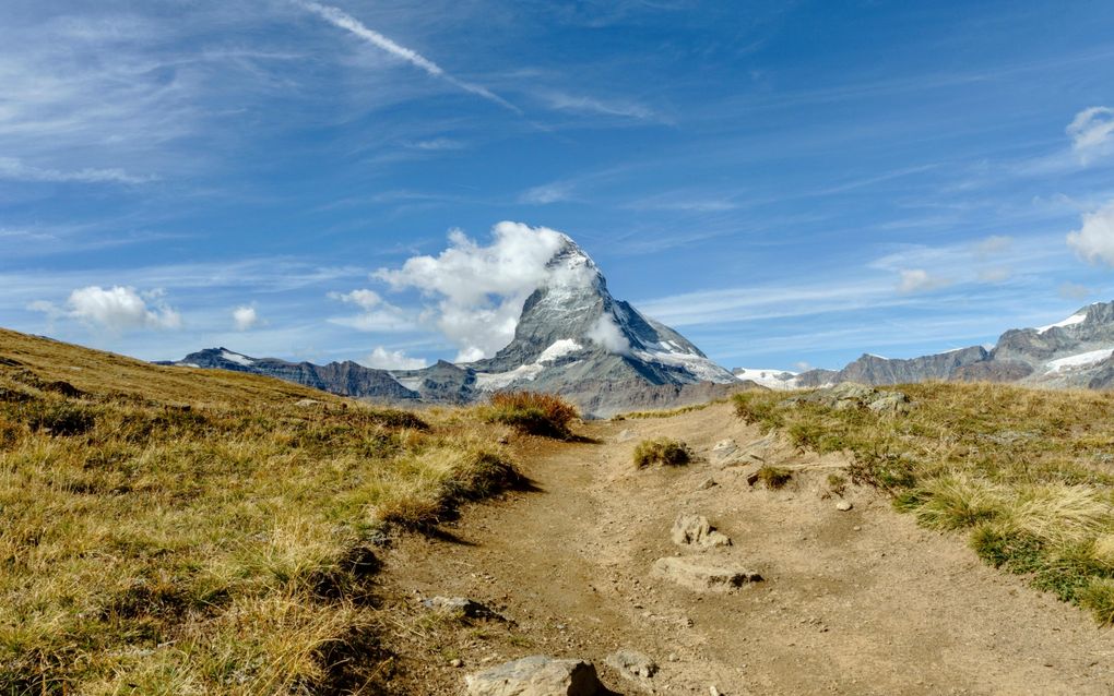  Tijdens een verkenningsvlucht ontdekten de hulpdiensten de twee op de noordwand van de Matterhorn. beeld Pexels