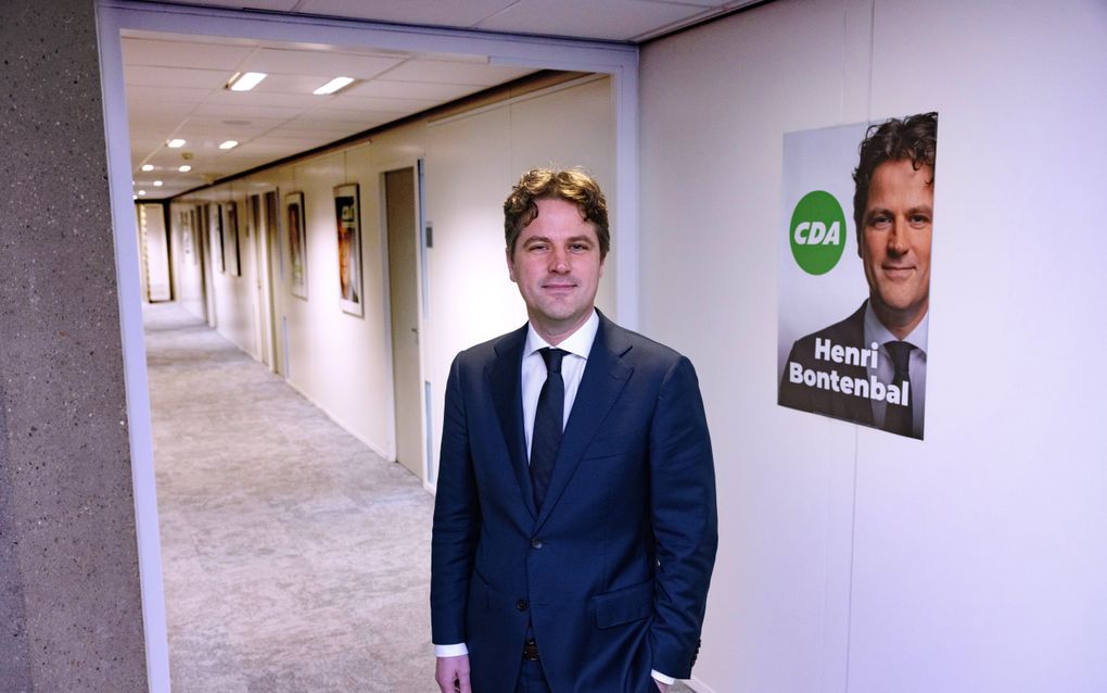 CDA-leider Henri Bontenbal in het Tweede Kamergebouw. beeld Dirk Hol